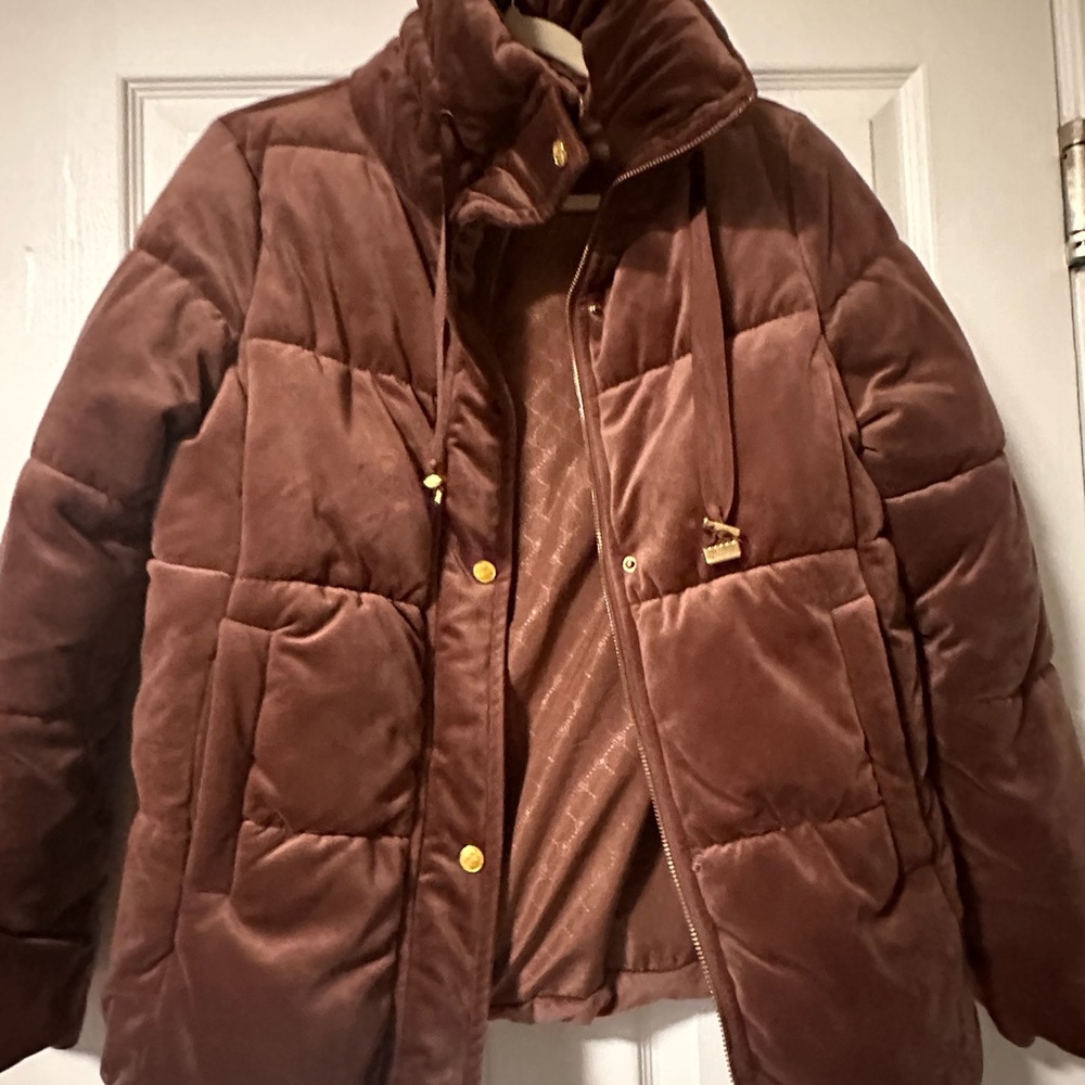 Isaac Mizrahi Chocolate Puffer Jacket